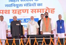 Photo of ऐतिहासिक गांधी मैदान में हुआ सम्राट मंत्रिमंडल का शपथ ग्रहण समारोह
