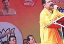 Photo of भाजपा उम्मीदवार अभिषेक सिंहा उर्फ़ बंटी के नामांकन उपरांत विशाल जन सभा को राजस्व मंत्री डॉ दिलीप जायसवाल ने किया संबोधन